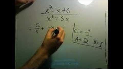 partial fractions part 4: third example
