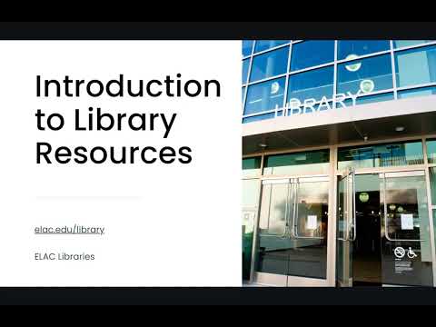 Introduction to Library