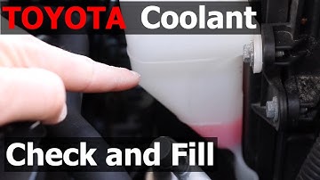 How to Check and Fill TOYOTA Engine Coolant or Antifreeze - Adding Coolant to a Toyota 4Runner