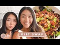 I Ate My Vegan Teen Sister's Diet For a Day 😩 *very hungry*