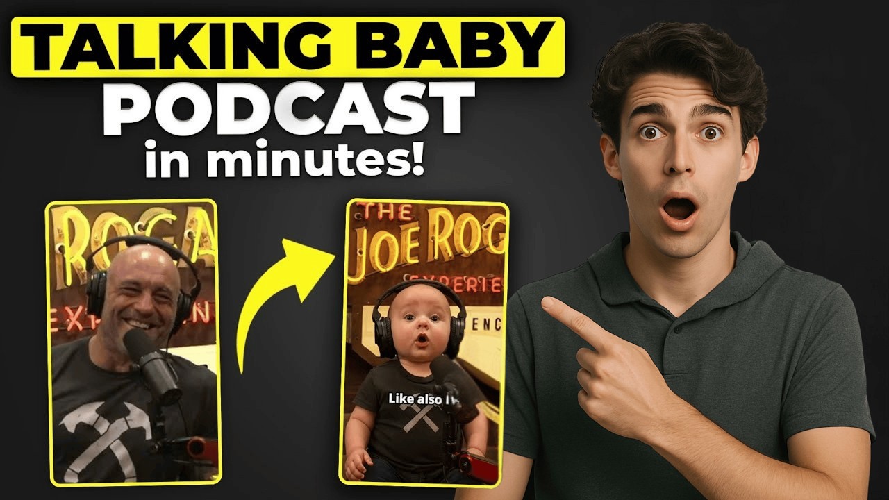 How to Make AI Baby Podcast Videos (Free Tools & Tutorial)