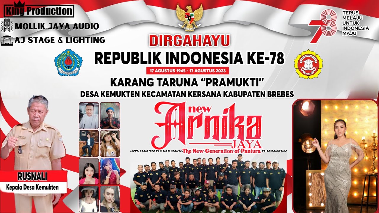 🔴 LIVE SIANG NEW ARNIKA JAYA SABTU, 19 AGUSTUS 2023 DESA KEMUKTEN KEC.KERSANA KAB.BREBES