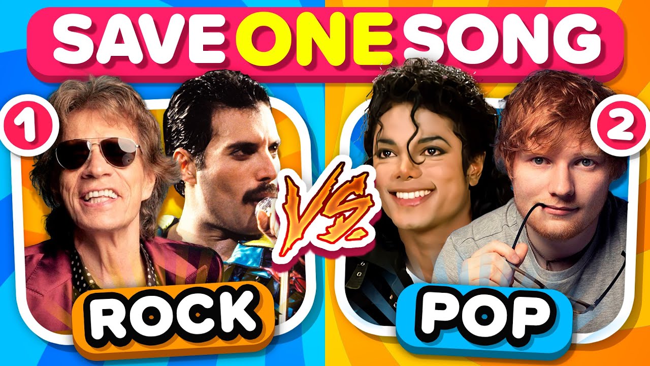 SAVE ONE SONG Rock vs Pop  Music Quiz Challenge