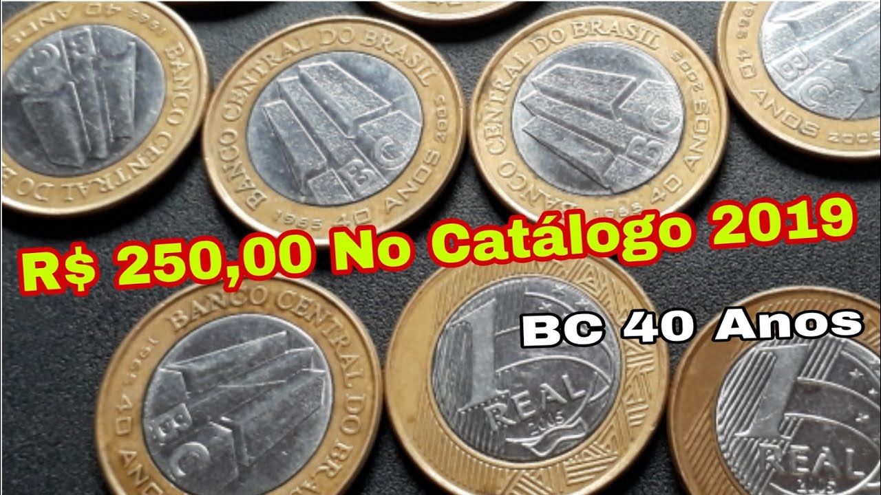 Moeda De 1 Real 40 Anos Banco Central Preço
