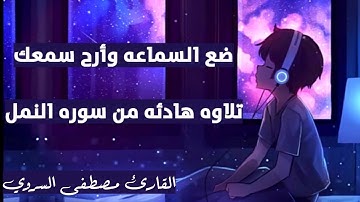 ما تيسر من سوره النمل | القارئ مصطفي السروي _ تلاوه تأخذك إلي عالم آخر