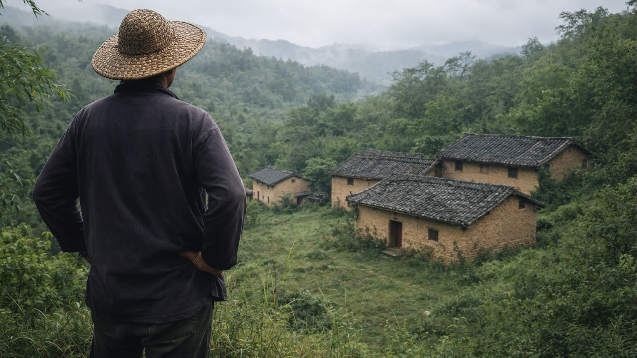 A young man spent $3000 renovating an abandoned earthen house into a garden home for his parents