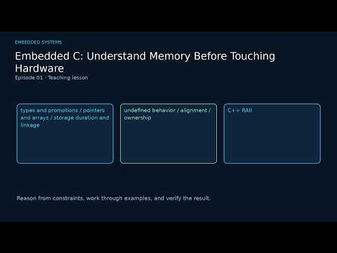 Embedded C Memory, Pointers and Startup | Interview Prep 01