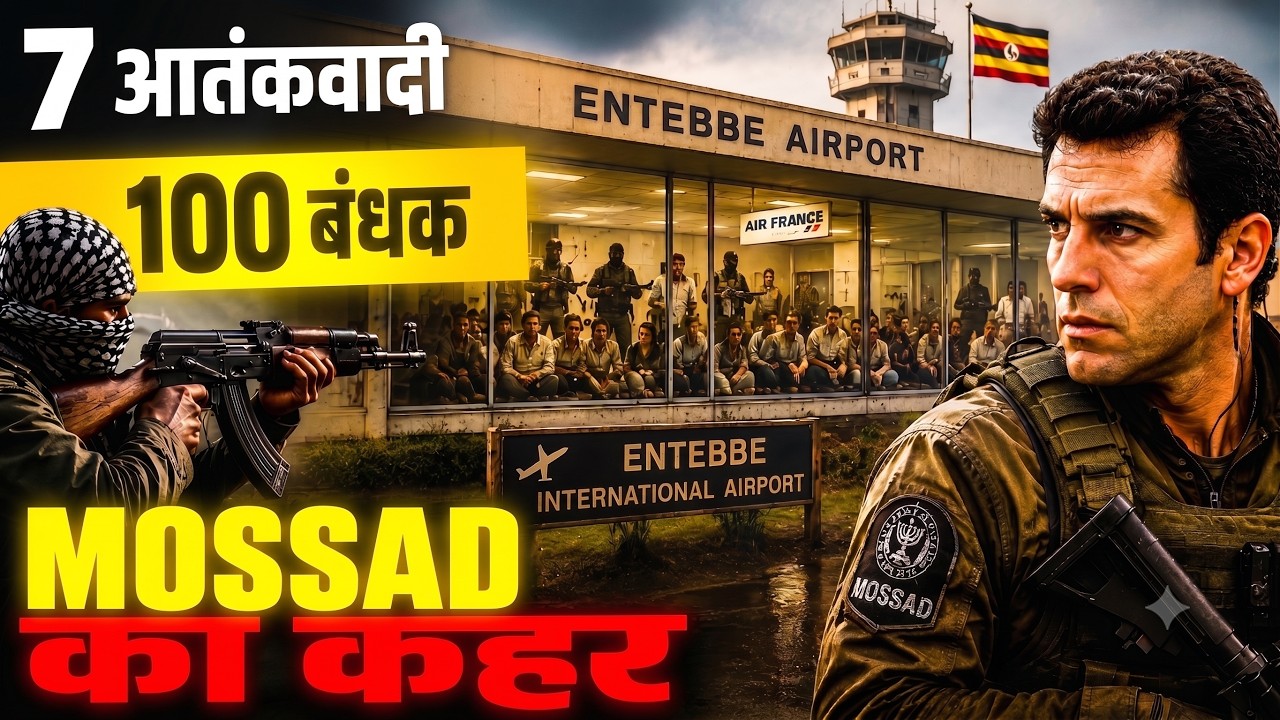 जब Mossad और Israeli सेना 100 बंधकों को बचाने दुश्मन देश में घुस गई! | Operation Thunderbolt