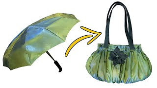 From a broken umbrella you can sew a lovely woman’s bag - quickly and easy!