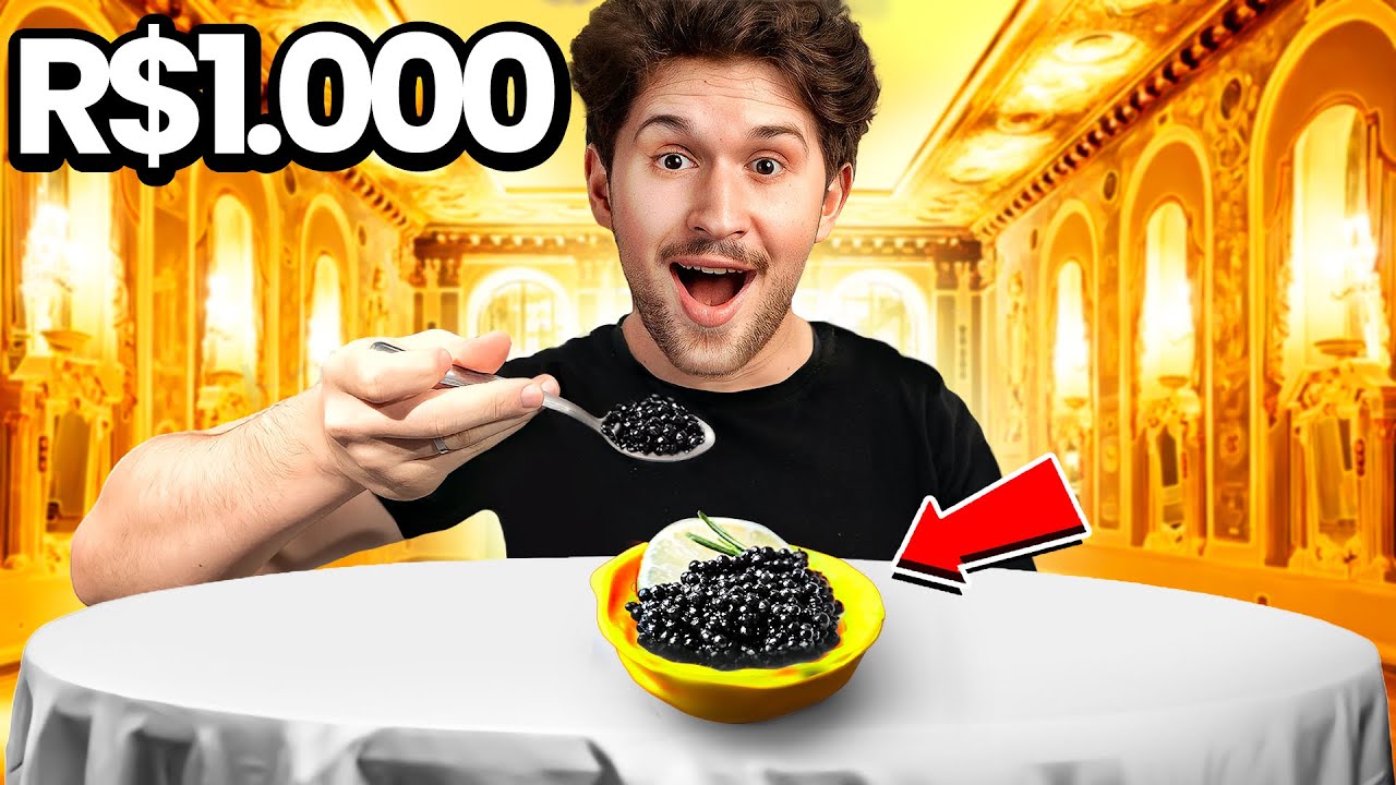 Restaurante de R$1 Vs R$1000!!!