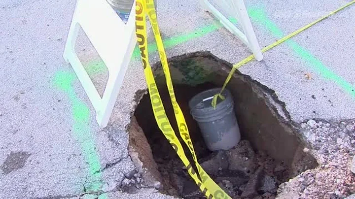 Neighbors want to repair sinkholes