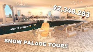 Snow Palace By Dianasaurph Tour Renovated - Bloxburg Tour