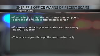 Chippewa County Sheriff's Office warns of recent jury duty scams