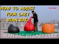 How to adjust your multi shape bean bag chair step by step pear shape  round pumpkin shape