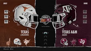 No. 3 Texas Longhorns at No. 20 Texas A&M Aggies – Lone Star Showdown