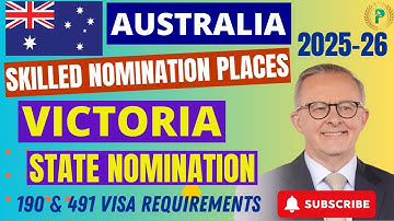 Victoria State Nomination 2025-26 - 190 & 491 Visa Requirements Explained