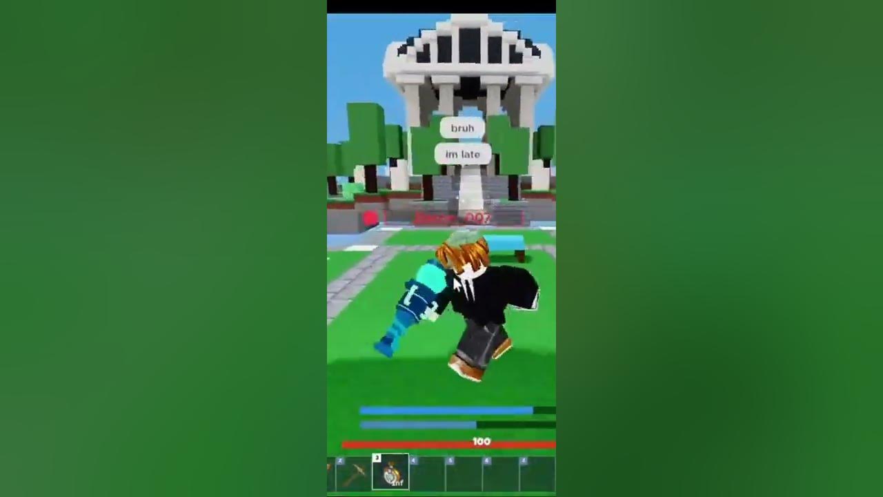 How to invisible using vacuum in roblox bedwars... shorts YouTube