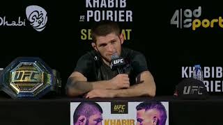 khabib talks about next opponent &amp; Islam Makhachev is waiting for khabib to retire for the belt