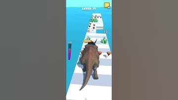 Dino Run 3d game play iOS Android