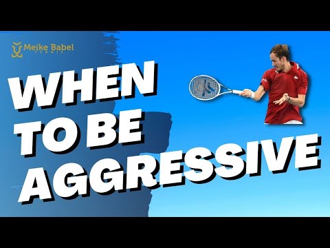 When to take risks in tennis and be aggressive and when to play high percentage tennis