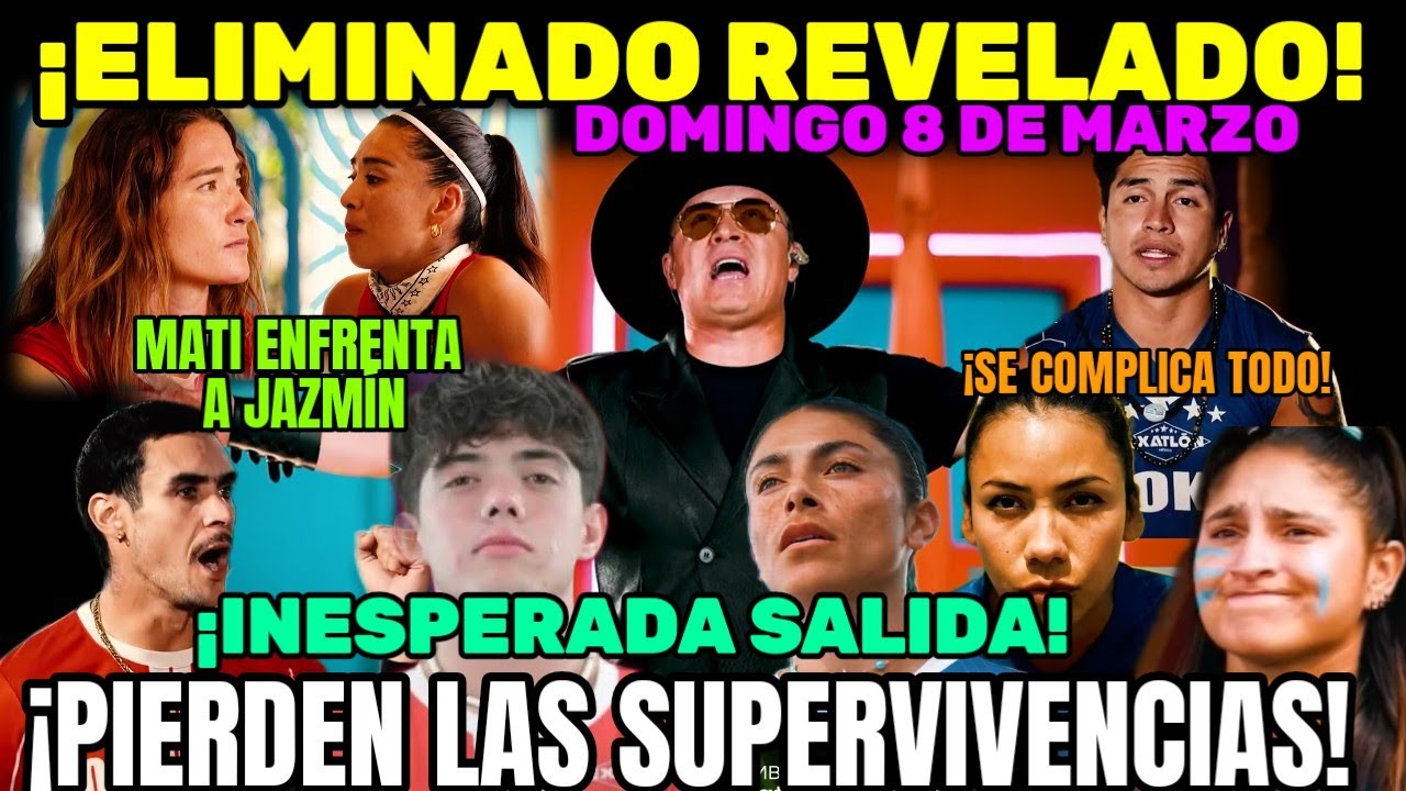 AVANCE DOMINGO 💥 ELIMINADO REVELADO ✅ ELLOS GANAN LA SUPERVIVENCIA EXATLÓN MÉXICO #exatlón 