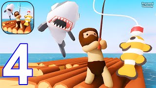 Raft Life - Build, Farm, Stack - Gameplay Walkthrough Part 4 Ocean Raft Survival (iOS, Android)