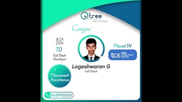 🎉 Congratulations Logeshwaran G on Getting Placed in TCS as a Full Stack Developer! 🎉