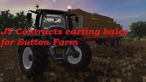 JT Contracts Carting Bales for Sutton Farm