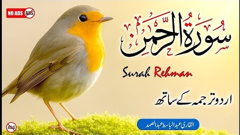 Surah Rahman with Urdu Translation | Heart Touching Recitation by Sheikh Abdulbasit Samad