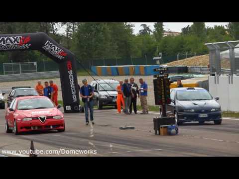 alfa-romeo-156-risi-engineering-vs-fiat-bravo-hgt---drag-race-autodromo-di-modena-8/05/2016