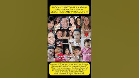 Thumbnail of SHOCKS! GANITO PALA KADAMI ANG ASAWA AT ANAK NI  CESAR MONTANO IN REAL LIFE 😱  #viralvideo