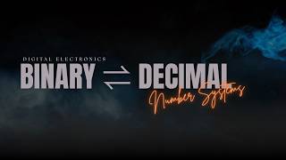 8. Binary ⇌ Decimal | Number System | Digital Electronics | Gurugram University