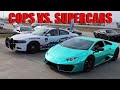 COPS TRY TO STOP SUPERCARS FROM SENDING IT LEAVING CARS AND COFFEE CYPRESS!!!