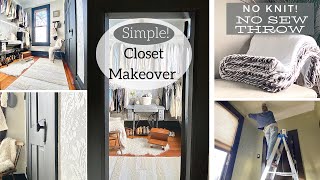 🎨Home Decor DIY: Closet Makeover 2022 on a budget, No knit no sew Blanket! | ASMR home decor diy