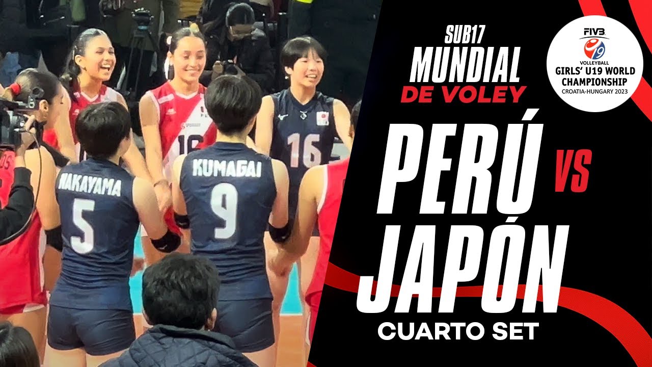 🔥 Último set lleno de tensión y garra | Perú vs Japón – Set 4 | Mundial Sub-17 2024 [4K] 🇵🇪🇯🇵