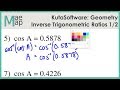 Inverse Trigonometric Ratios Quiz