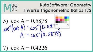 KutaSoftware: Geometry- Inverse Trigonometric Ratios Part 1