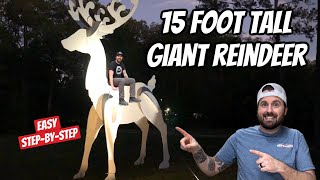 Giant Christmas Reindeer | Easy Build by Nick’s Custom Woodworks 7,716 views 2 years ago 8 minutes, 33 seconds