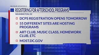 DCPS after-school programs to open registration