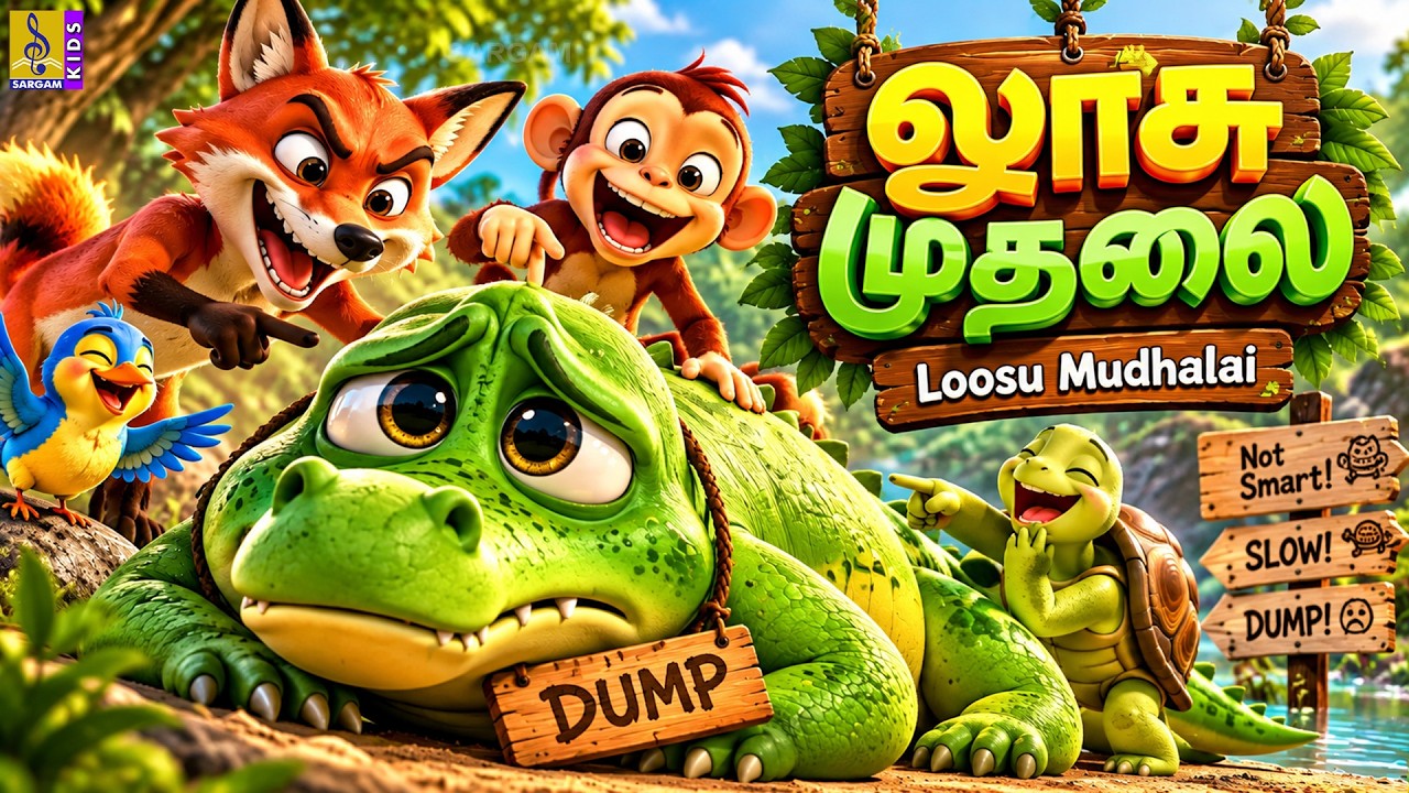 ⁣🐊 லூசு முதலை | Loosu Mudhalai | Tamil Kids Cartoon | Funny Crocodile Stories