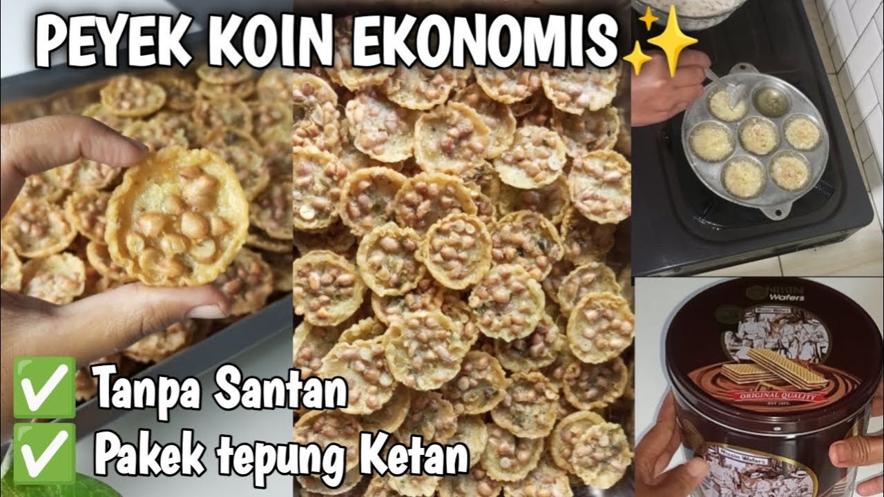 RESEP PEYEK KOIN RENYAH ‼️ || IDE ISIAN TOPLES  LEBARAN ✨