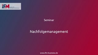 Nachfolgemanagement | Seminar