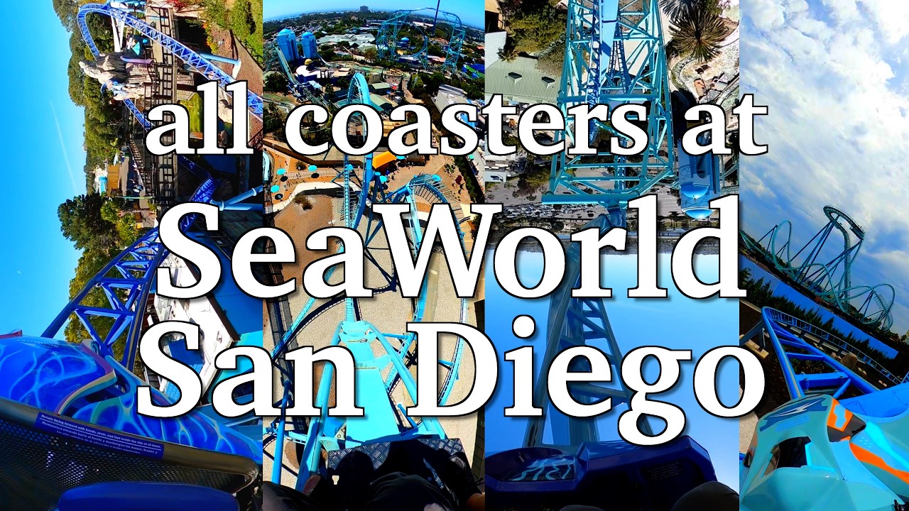 All Coasters at SeaWorld San Diego