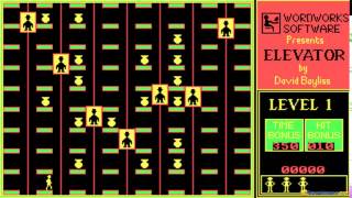 Elevator gameplay (PC Game, 1986)