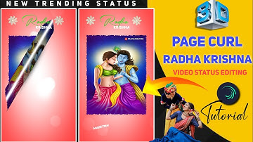 Radha Krishna Editing-Page Curl Effect Special Status Editing Alight Motion Tutorial