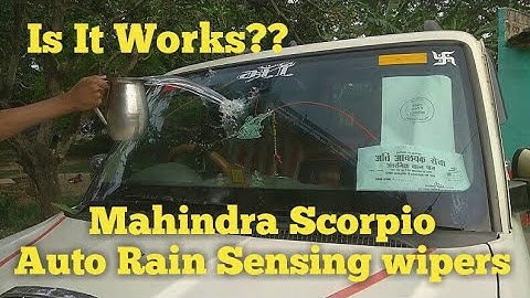 Mahindra Scorpio Auto Rain Sensing wipers