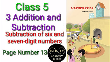 Subtraction of 6 and 7 digit numbers 3 Addition and Subtraction 5th Math chapter 3 lesson 3