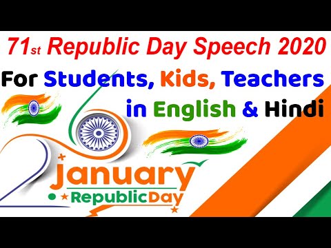 Republic Day Speech 2020 For Students Kids Teachers In English