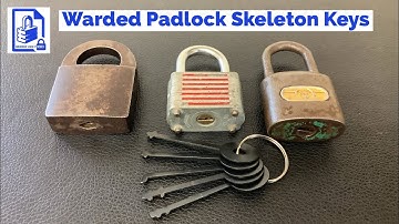 520. How to pick vintage warded padlocks open quick and easy using warded skeleton keys