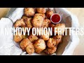 Simple Anchovy Onion Fritters Recipe | Less than 30 mins | Cucur Bawang
